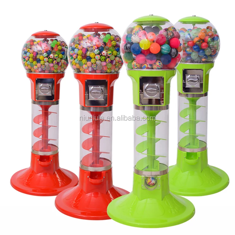 Spiral Gumball Capsules Vending Machine Bouncy Ball Vending Machine ...