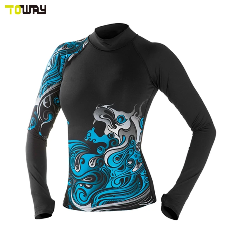 Custom Printed Rash Guard Women Camo Long Sleeve Upf 50 Buy Rash