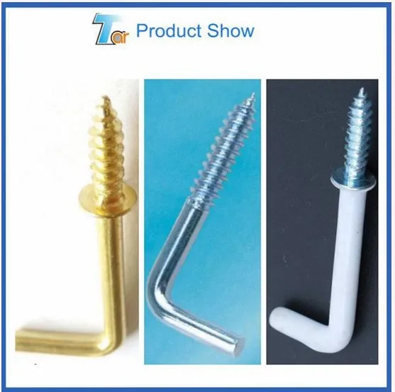 Innovative Product L Type Shaped Screw Hook Hanging Hook Screw L Shape