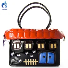 2016 new fun house style sweet cartoon house bags women Messenger shoulder bags Handbags Famous Brand Ladies Designer Women Bags