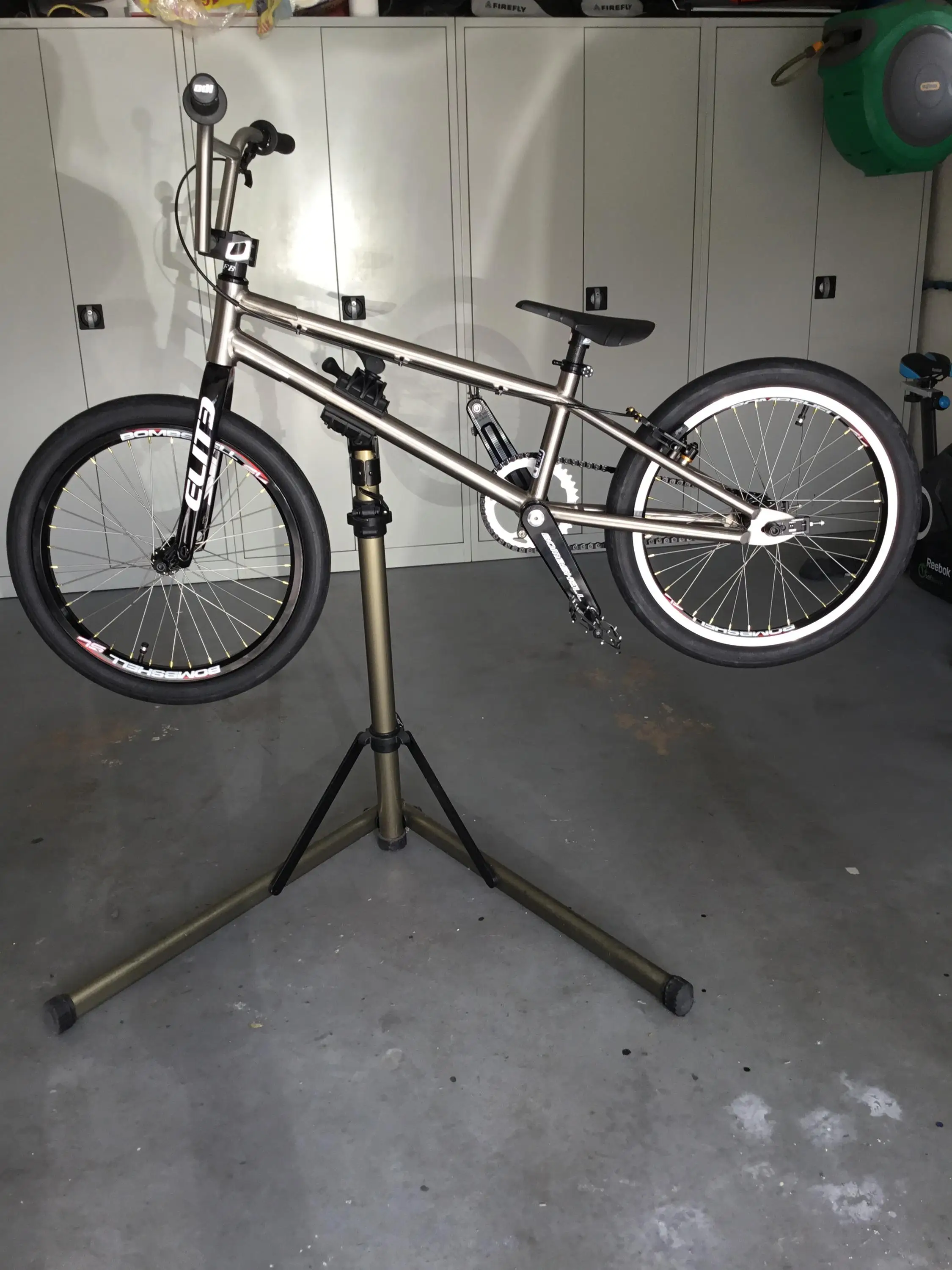 white bmx frame