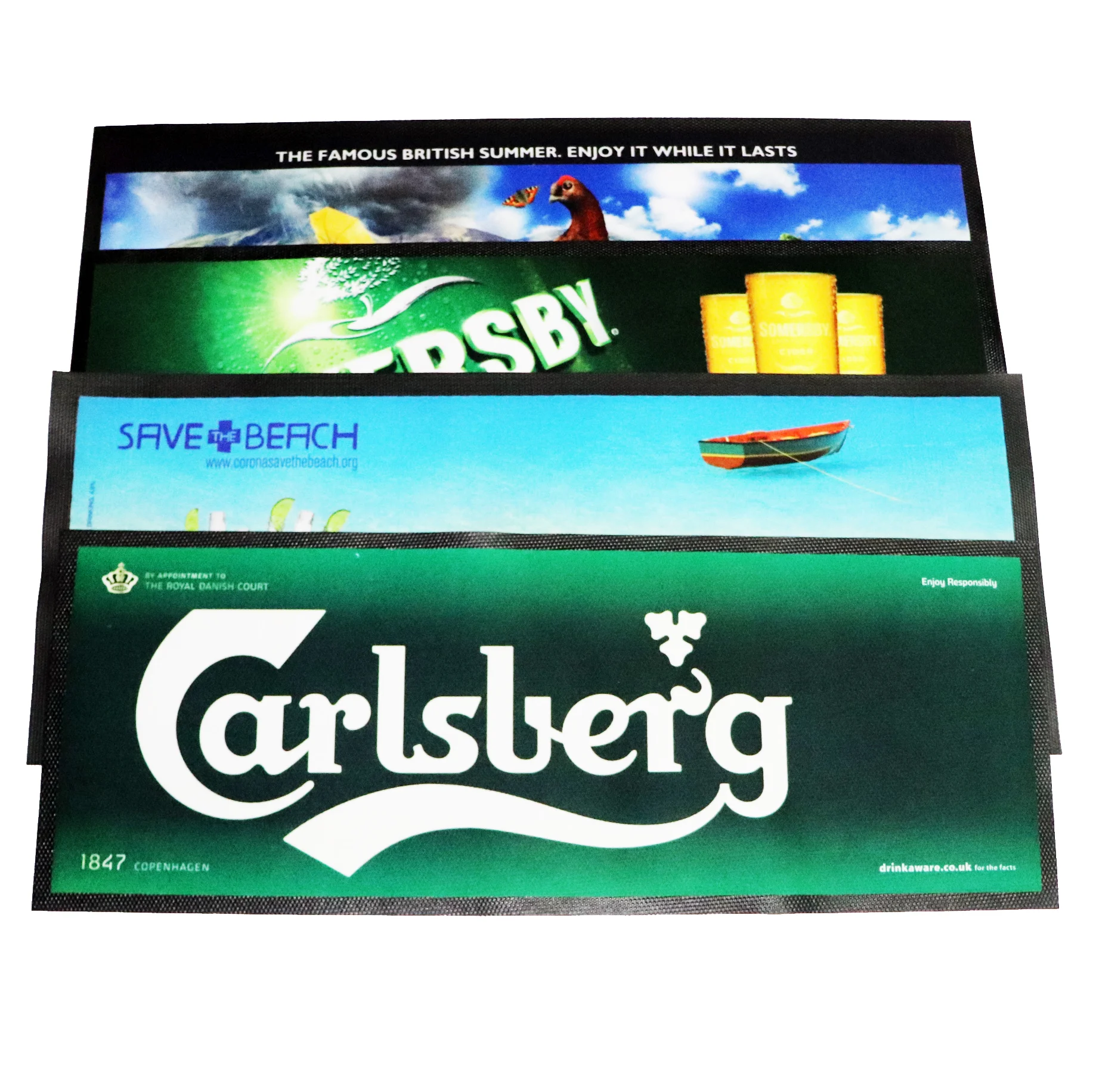 New Corona Beer Promotion Bar Runner And Bar Mat With Sedex 4 Pillar