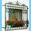 Safty handmade forging iron home windows design