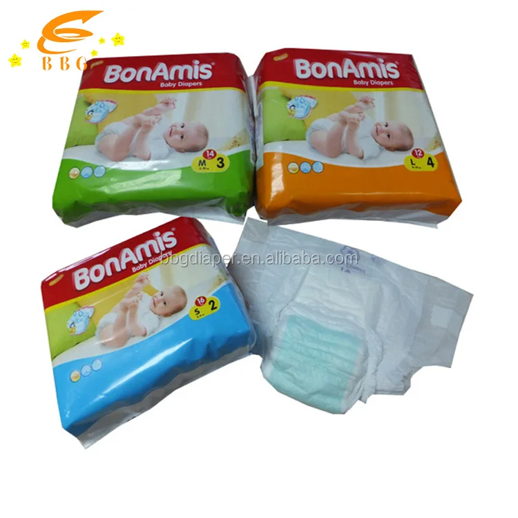 New Products Antileak Plain White Disposable Diapers Baby Factory In