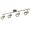 Modern Brass Copper Surface Mounted LED GU10 Holder Indoor Spotlight Ceiling Light Lamp Fixture for Home Kitchen Hotel Decor