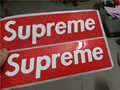 300 pcs lot Supreme sticker SUP red big size 19x5 8cm waterproof and oilproof computer glass