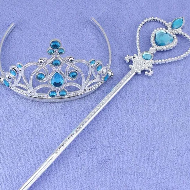 Costumes Princess Tiara & Wand Set Buy Diamond Princess Tiara