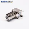 90 Degree pcb mount f female connector solder type