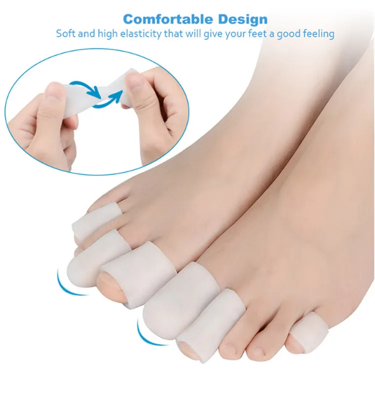 Tube Cushion Corns Pads Toes Separator Relief Foot Pain Apply To Toe