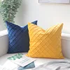 molotu luxury italy 3D velvet fabric knurling Embossed Patterns cushion cover for throw pillow