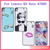 Luxury Leather Texture Hard PC Back Cover Case For Lenovo K3 Note A7000, Drawing Skin Design Case