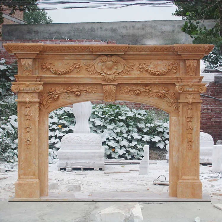 Customized Service Marble Outdoor Stone Fireplace Buy Outdoor