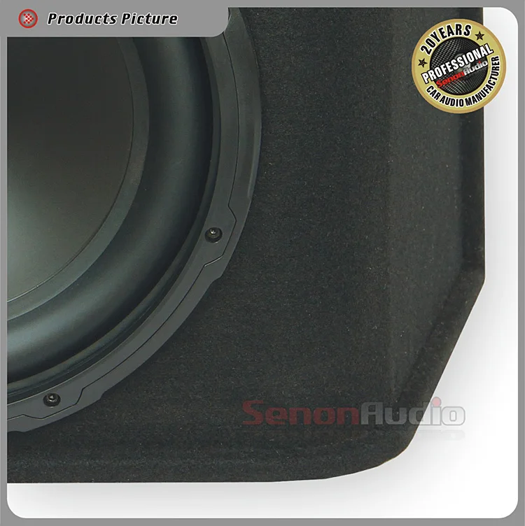Dual 12 Inch Subwoofer Speaker Car Audio Bass Systems Custom Bass Box Covered With Black Carpet