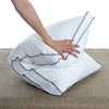 China wholesale pillow bamboo gel beige sleep care pillow 100 linen bedsheet flat sheet duvet cover pillowc