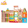Wholesale unique creative wooden stacking children bricks toy for building game W13D162