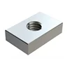 CNC milling duplex/aluminum alloy Framing Fasteners Square Nut with hole