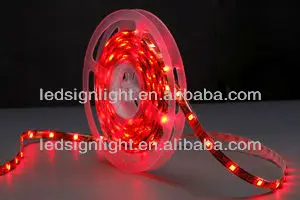 high quality led rope light, smd 5050 flexible strips light, IP65 12v red