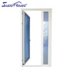 Australia standard modern aluminium front door aluminium wood composite doors internal glazed white