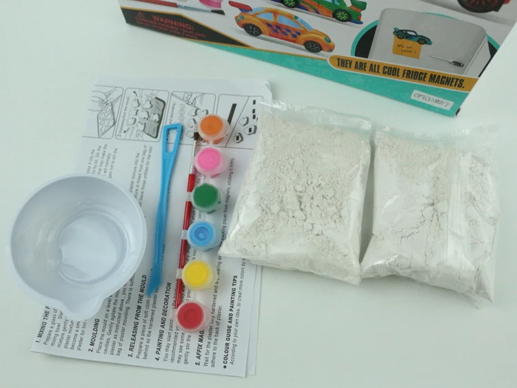 Wholesale Creative Plaster Craft Diy Painting Fridge Kits Toy