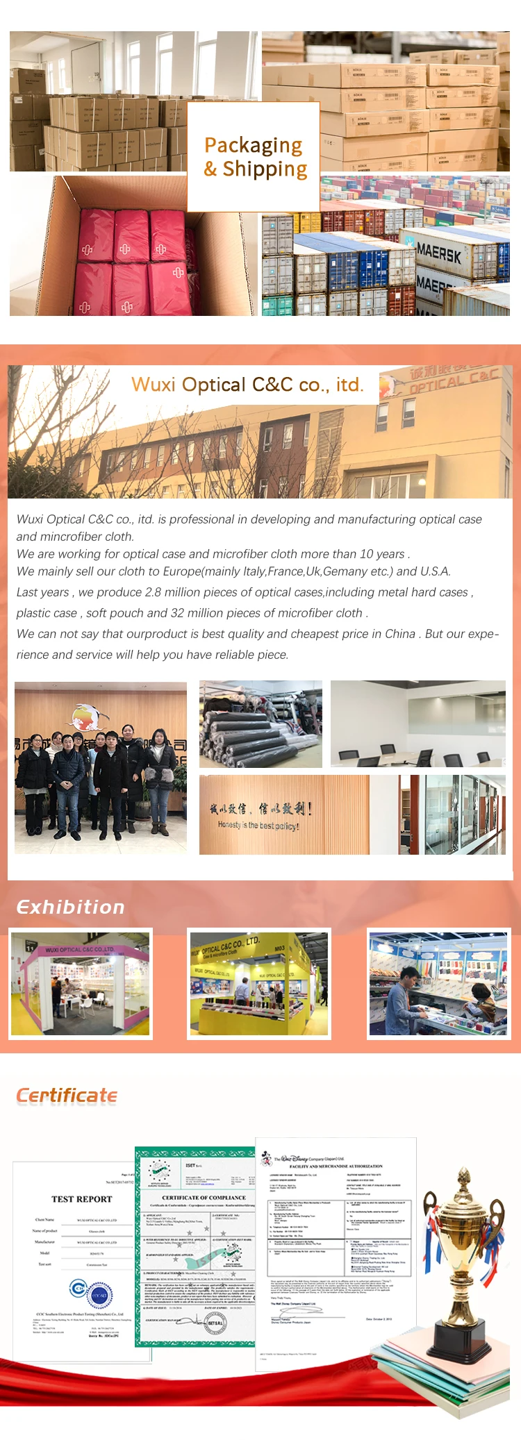 Wholesale custom different size multifunction digital printing cell phone cleaning cloth with package\n