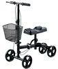Steerable Economy steel 4 wheel scooter Knee Walker with Basket all terrain handicapped knee scooter HCT-9125C