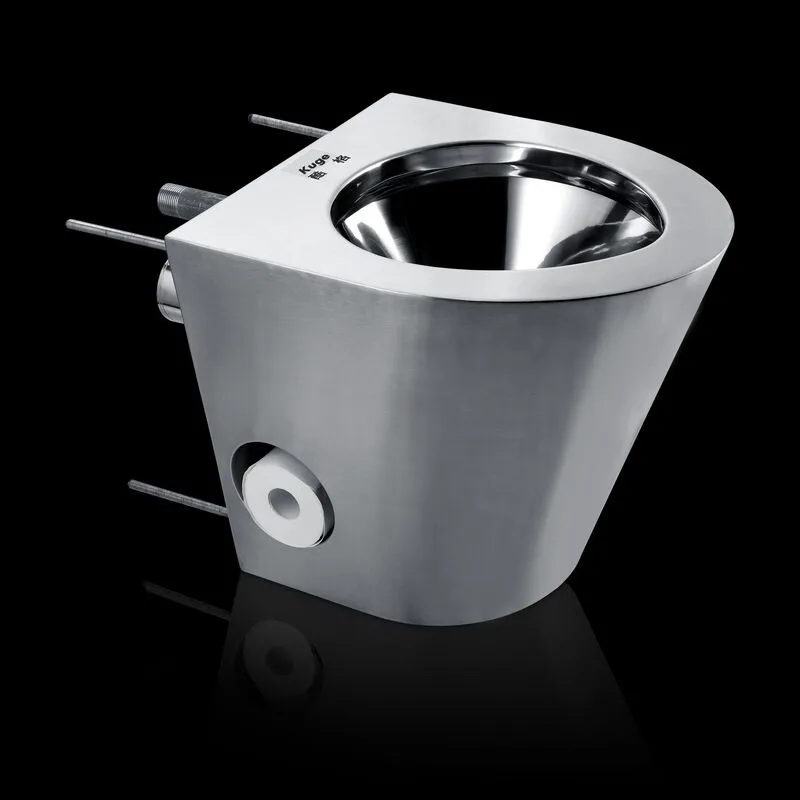 Wall Mount Jail Toilet Bowl For Sale Stainless Steel Wall Hanging Toilet With Concealed Tank