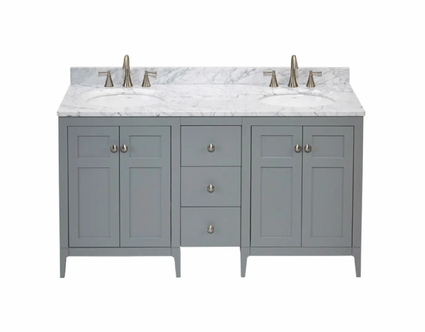 gray bathroom sink backsplash