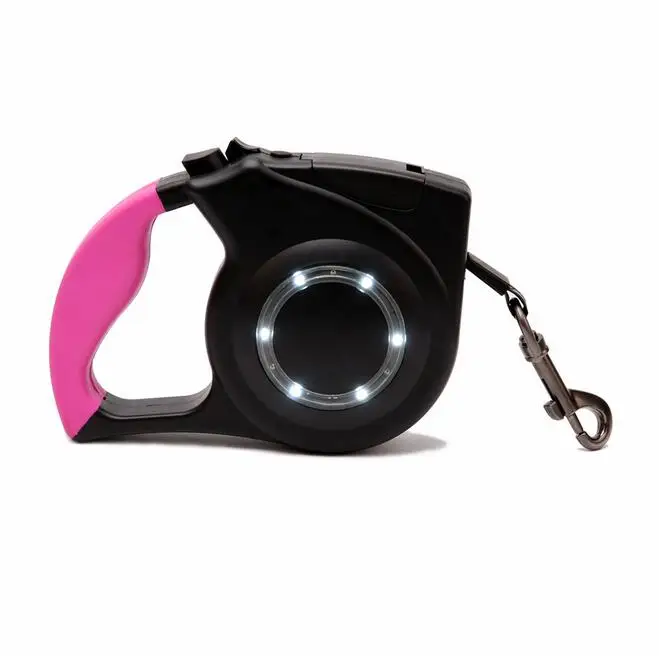 4m Hands Free Smart Dog Leash Led Retractable Dog Leash With LED Light