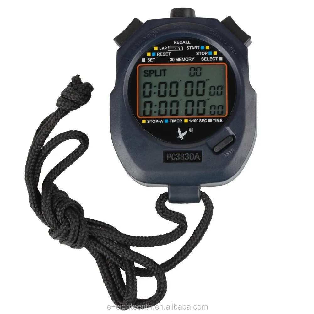 Details about   Digital Professional Handheld LCD Chronograph Timer Sports Stopwatch Runner 
