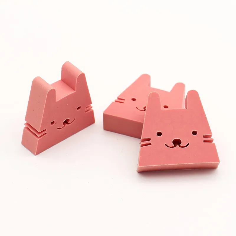 不同有趣的彩色动物形状橡皮擦为孩子