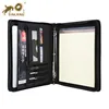 Personalized Leather Portfolio, 3 Ring Binder Padfolio, Letter Size / A4 Document Organizer Folder, Tablet Pad Folio for MacBook