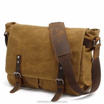 mens canvas sling bag