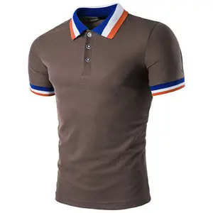 Fashionable Workwear Men's Office Uniform 100%Polyester Plain Pique Tipped Polo Shirt Fashionable Workwear Men's Office Uniform 100%Polyester Plain Pique Tipped Polo Shirt