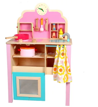 pink play kitchen set