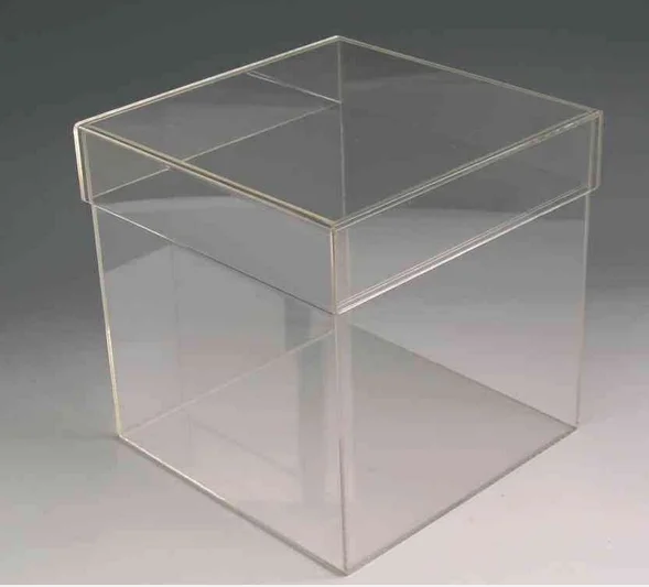 Cheap Plexiglass Acrylic Clear Cube Boxes With Lid - Buy Clear Acrylic ...