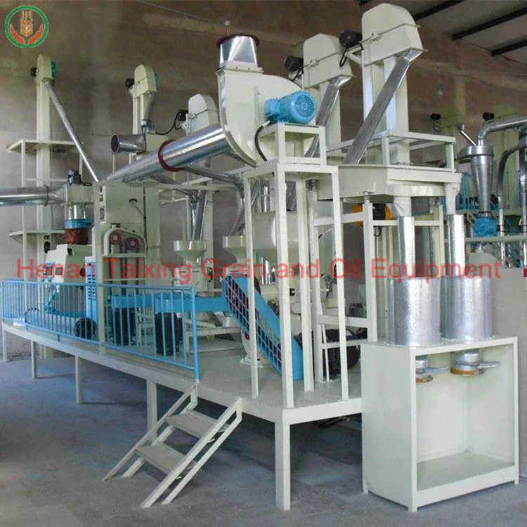 Small Scale Complete Set Corn Flour Grits Semolina Mill Machine/maize ...