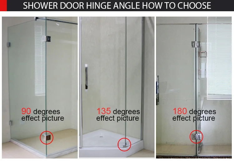 Bathroom Hardware Accessory T Shape Interior Auto Glass Shower Door Hinge