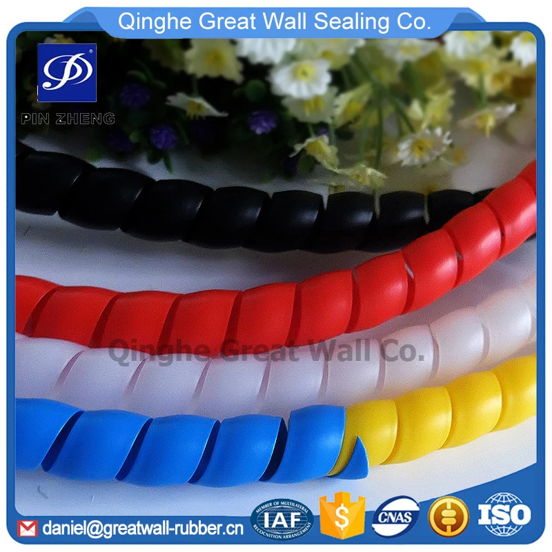 Flexible Plastic Spiral Protective Hose Covers Hydraulic Hose Wrap