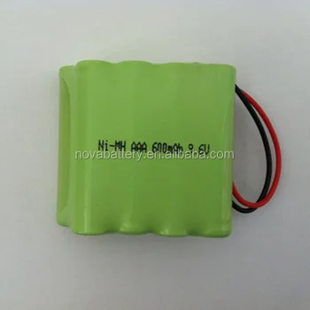 Aaa 600mah 9.6v Nimh Rechargeable Battery Pack - Buy Ni-mh