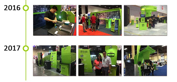 Best selling products polyester printing display fair quick install booth exhibit design