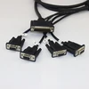 Custom DB44 to Serial RS232 Cable Adapter 4 Ports DB9 Converter 9-Pin Male to Male Cable