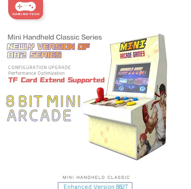 [Free Sample] 2019 hot selling bartop retro mini arcade game machine CT882T