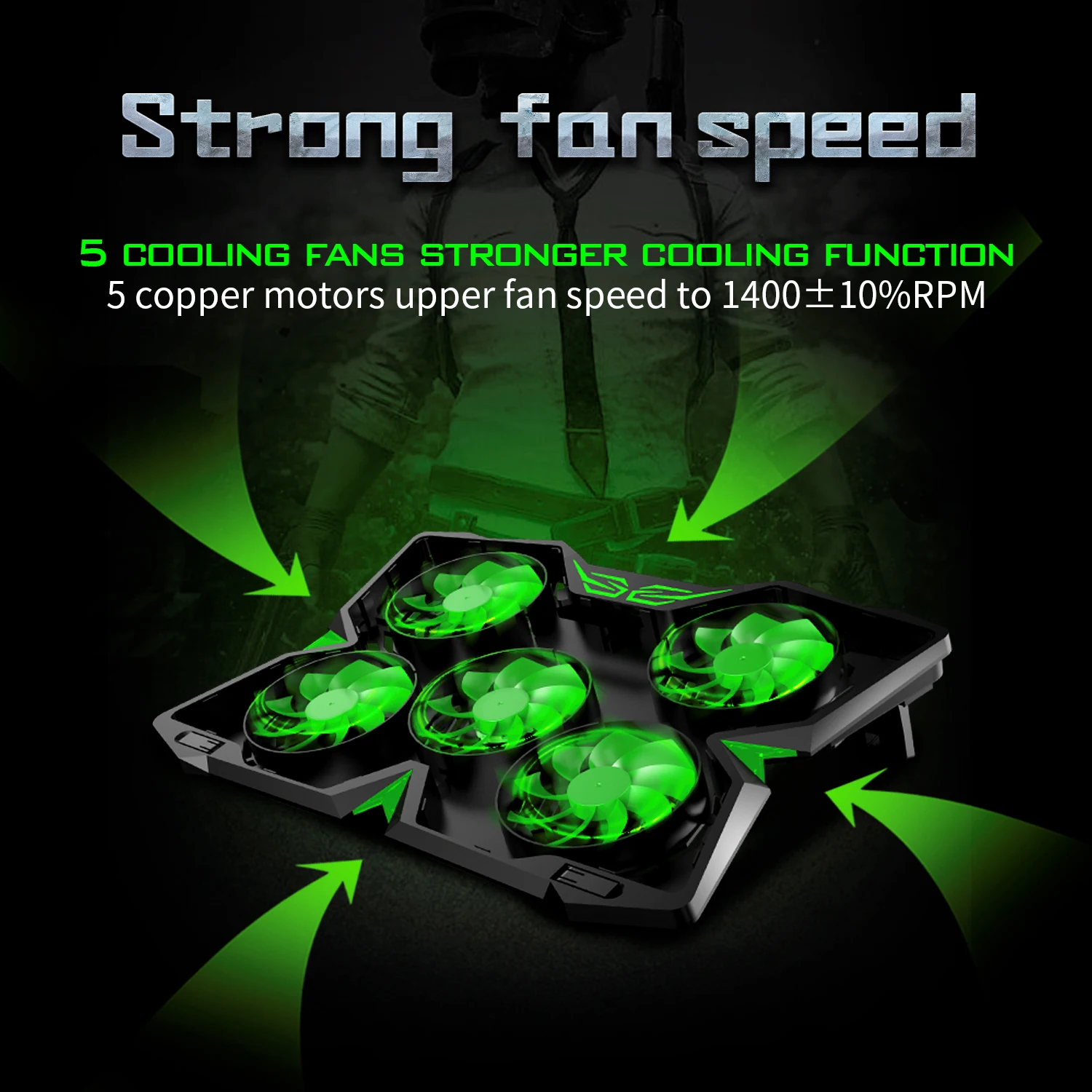 Game Style Cooling Equipment Notebook Cooling Cooler, Laptop Computer Cooler