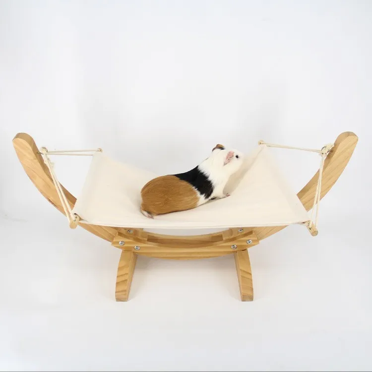 Hot Pet Travel Swing Bed Hammock Wood Handmade Cat Bed Cat Hammock