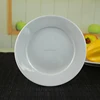 9" 6" inch round shape plain white ceramic dinner dessert appetizer gloss noodle salad logo decal korean porcelain plate