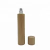 5ml 6ml 8ml 10ml 15ml perfume essential oil glass roll on bottle with bamboo lid metal roller bamboo roll on bottle