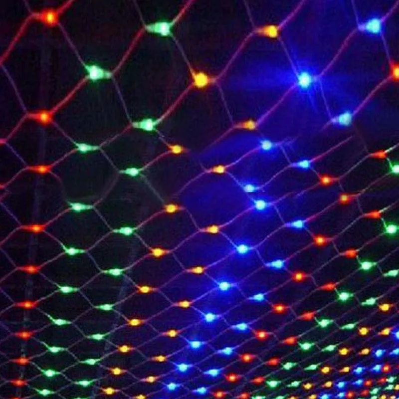 3m X 2m 192 Led Fairy Lights Fishing Net Mesh String Xmas Party Wedding ...