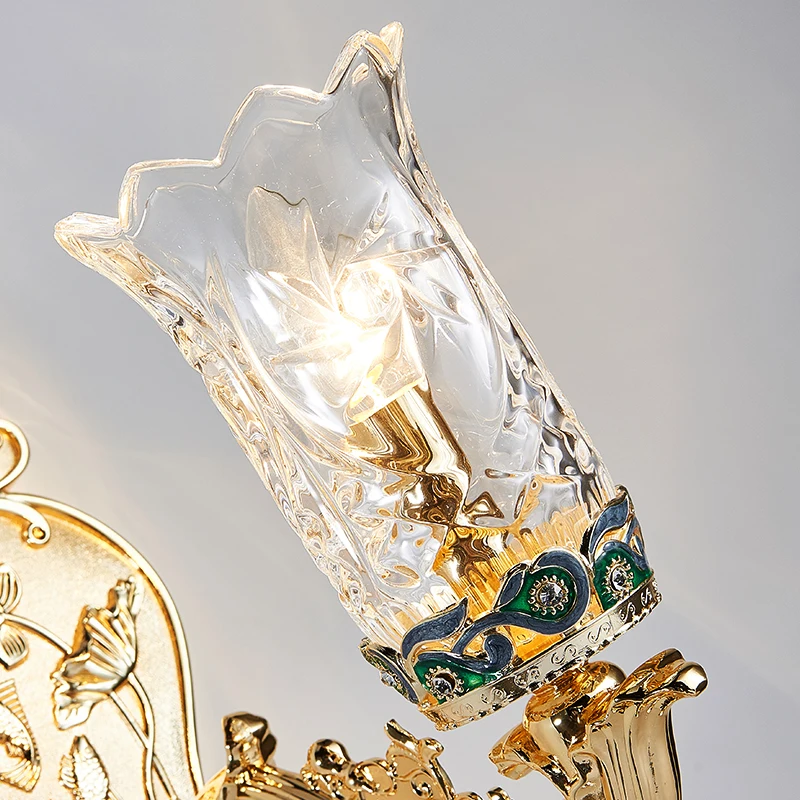 Nordic iron wall lamp creative hotel bedside restaurant home bedroom wall decorative lights