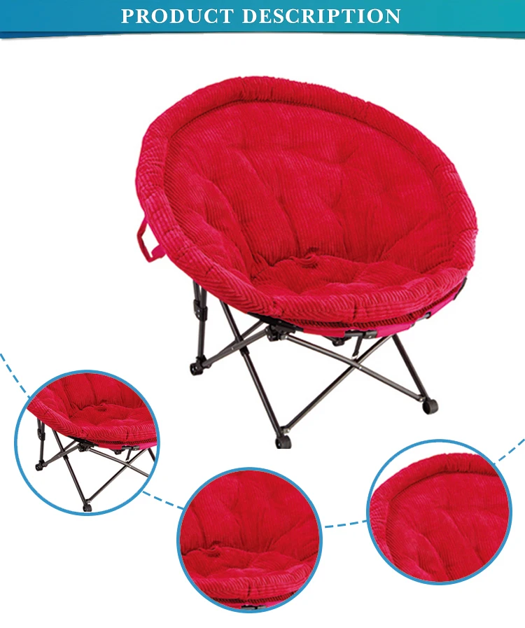 Zm2020xl Stocked Adult Folding Saucer Moon Chair - Buy Folding Moon ...