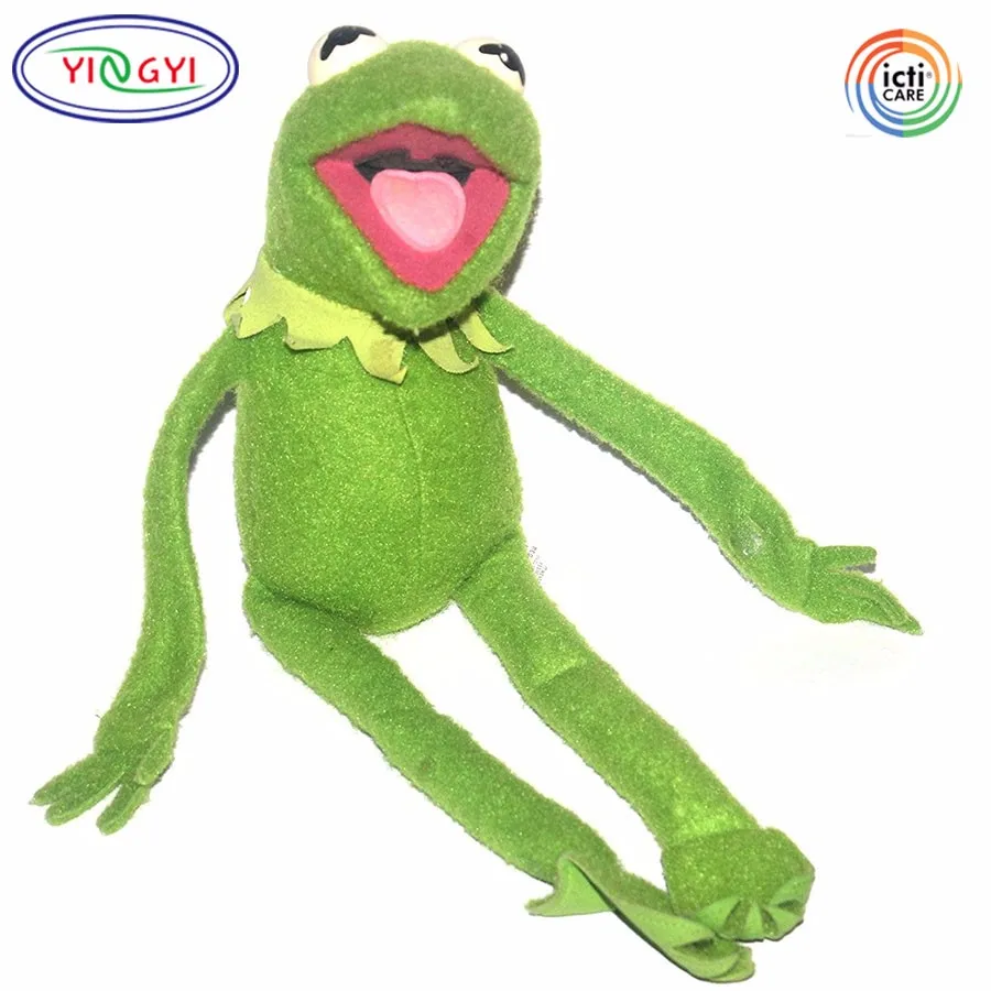 green frog doll